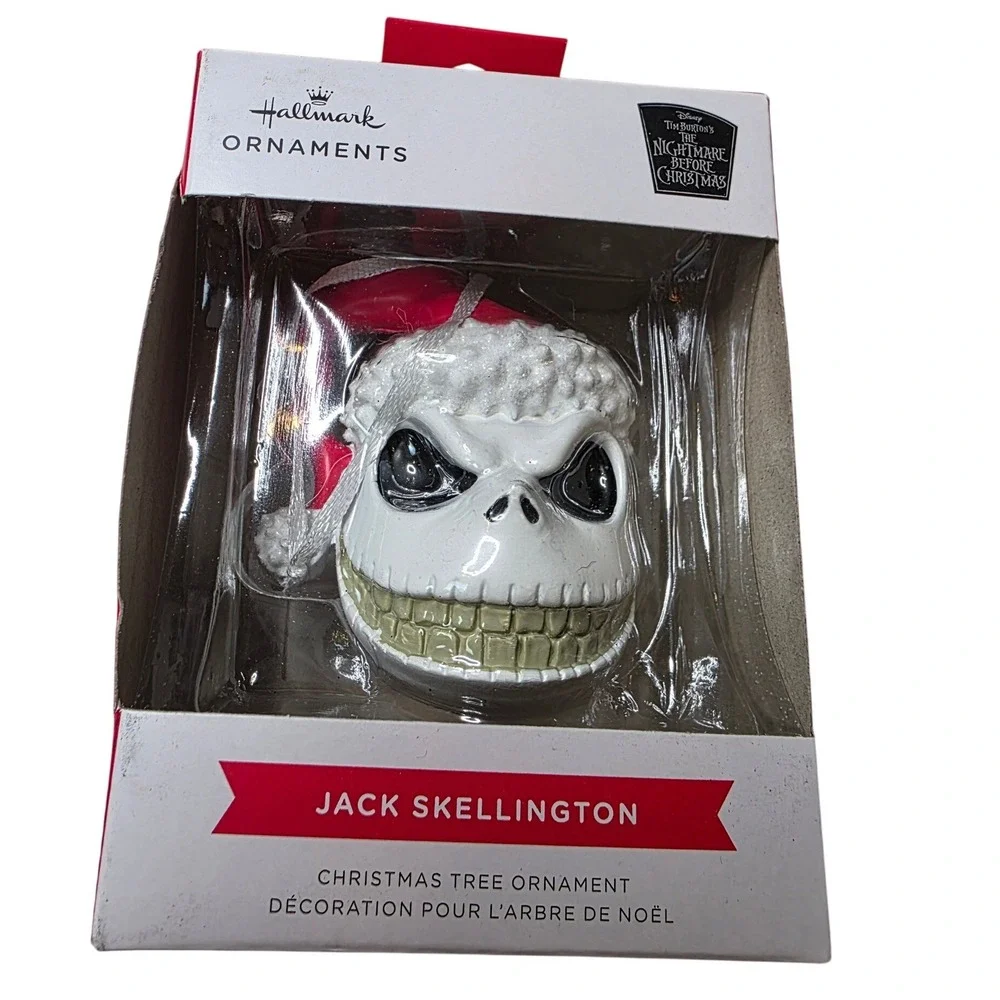 Hallmark Jack Skellington Santa Hat Christmas Ornament Nightmare Before‎ G3